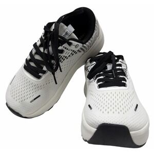 JACKSHIBO Women's Size 10 Walking Running Shoes White Black Athletic Sneakers